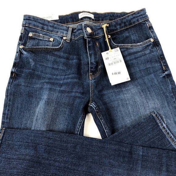 Zara Denim - Zara The Skinny Jean Pure Blue Premium Denim 8 NWT